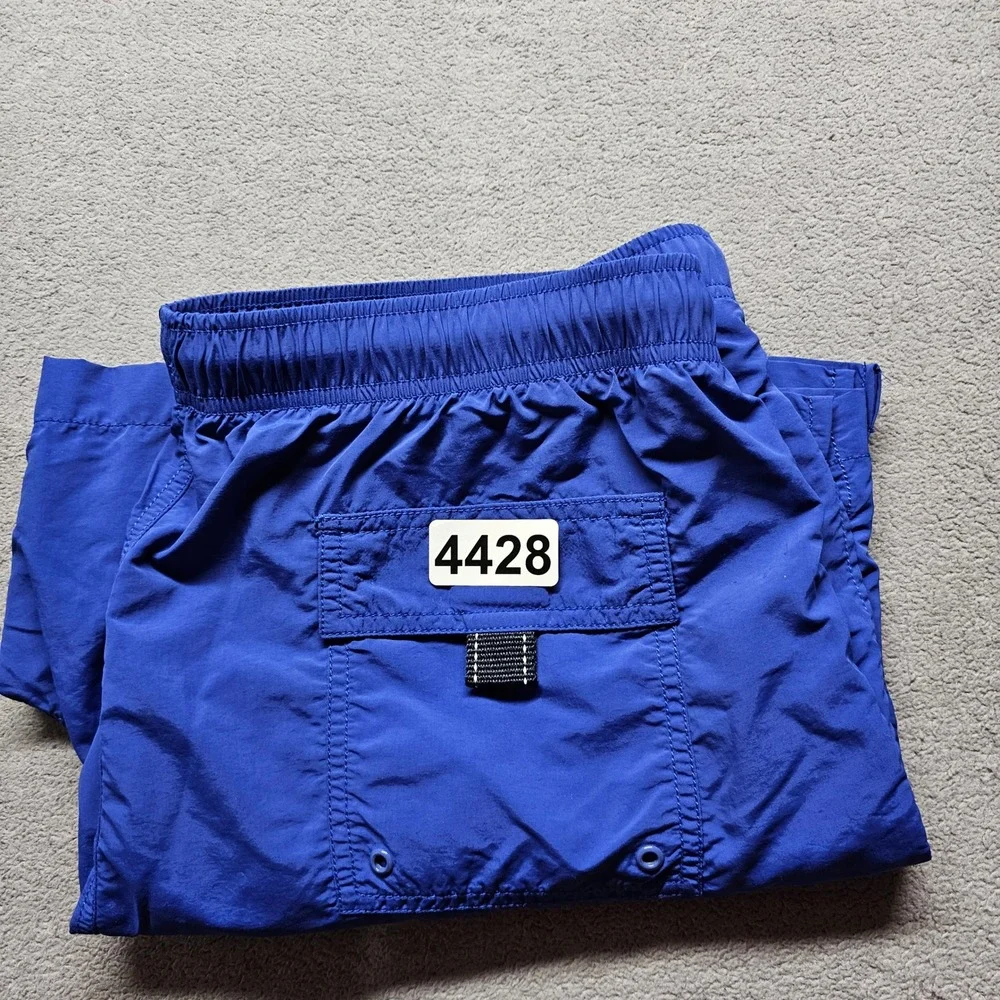Lands' End Swim Trunks Mens Large 36-38/L Blue Solid Board Shorts